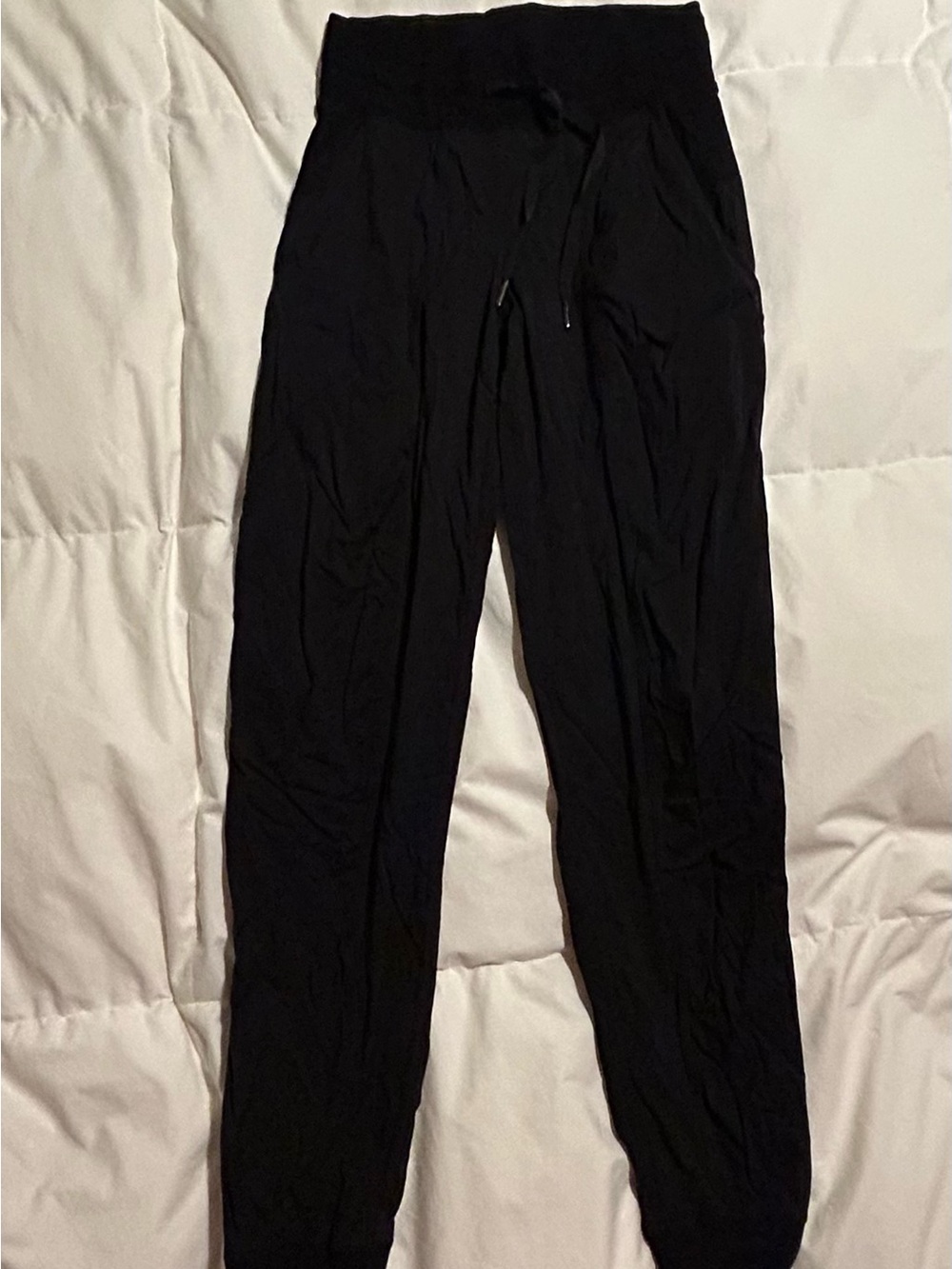 Black Drawstring Jogger Pants